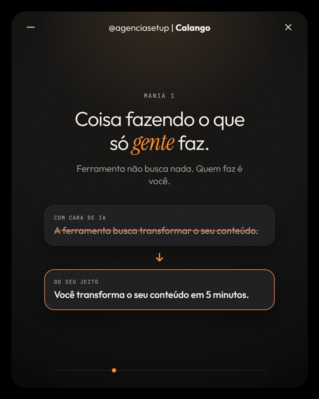 Por que todo mundo percebe que foi a IA, slide 3